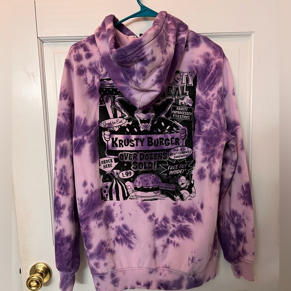H & M adult small purple tie-dyed hoodie. Unisex‎ in excellent condition - Picture 5 of 5